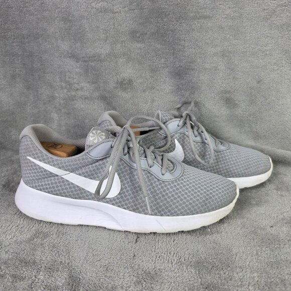 Men Nike Tanjun Gray Mesh Sneakers Lightweight Breathable Athletic Shoes US 11 - Picture 4 of 7